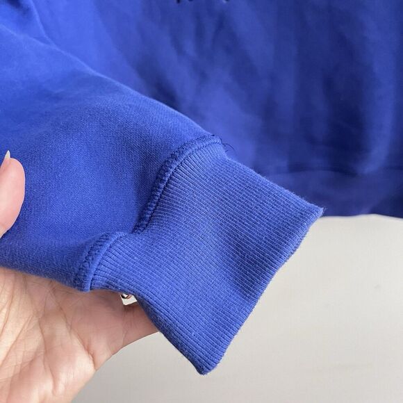 KENZO Sweater Womens Medium Embroidered Tiger Sweatshirt Jumper Blue Marine - Picture 7 of 12